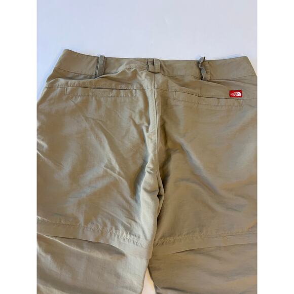 The North Face Tan Convertible Hiking Outdoor Straight Leg Womens Size 14 Short - Picture 12 of 16